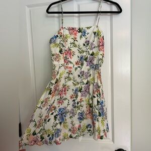 Alice + Olivia Multicolor Floral Mini Dress